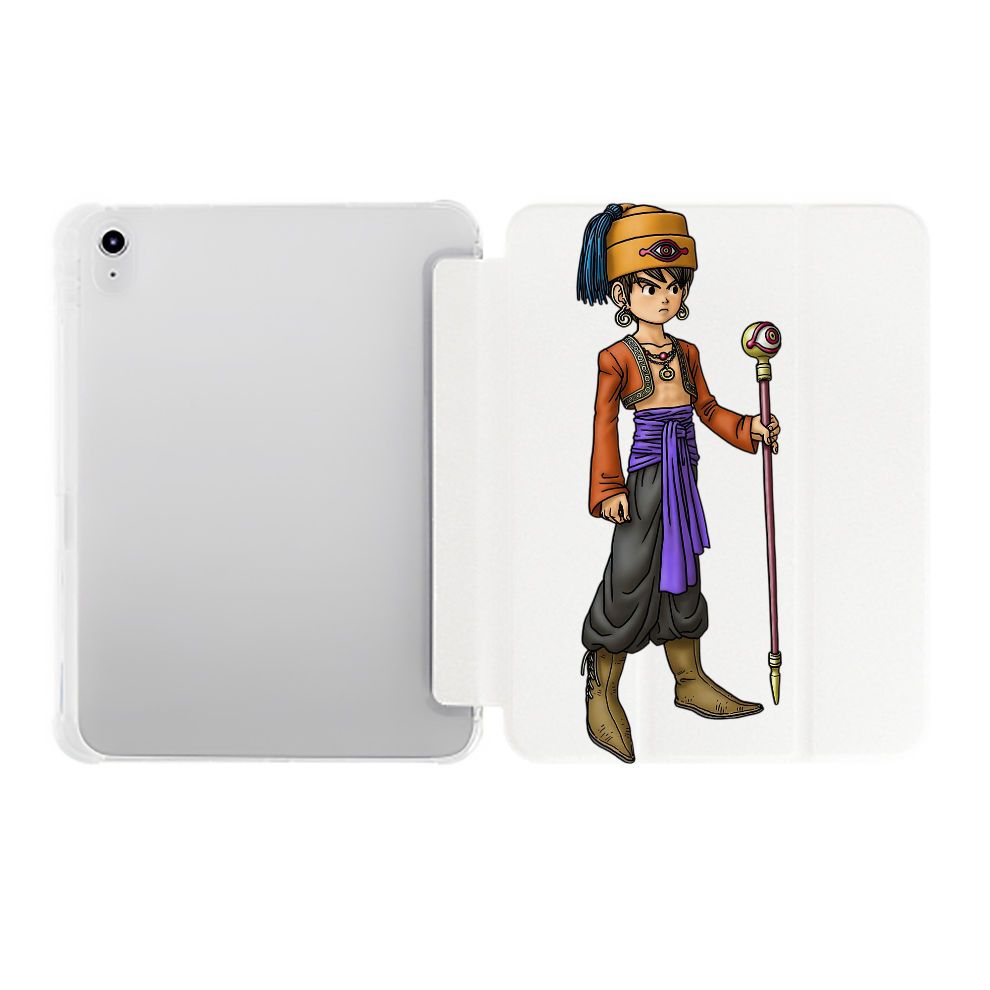 （画像用） ドラゴンクエスト Doragon Kuesuto Dragon Quest IPad ケース ペン収納付き 三つ折りスタンド PUレザー×シリコン 対応機種9.5/10.5/10.9インチ